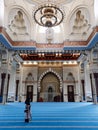 Sendayan, Malaysia-ÃÂ December 15, 2019: View of visitor at Sri Sendayan Mosque, This mosque is donated by TS Rashid hussain.